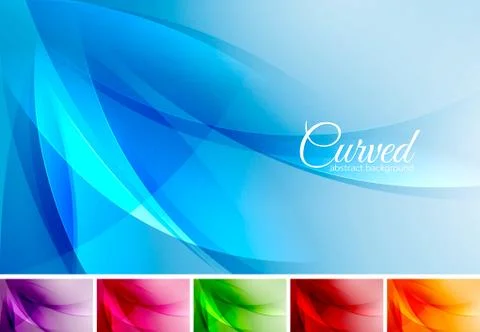 Curved abstract background Stock Illustration