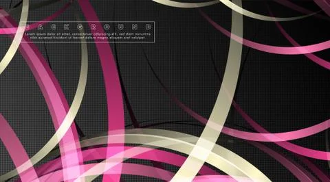 Curved abstract design with the background concept of a dark circle pattern.  스톡 일러스트