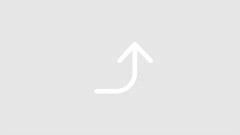 Curved up arrow animation video Stock Footage 330432383