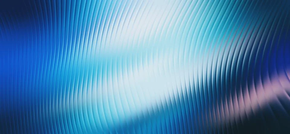 Curved Blue Gradient Lines with Soft Lighting Stockillustratie