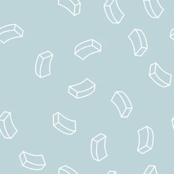 Curved brick line vector seamless pattern イラスト素材