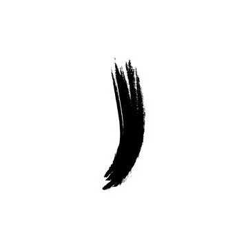 Curved Brush Stroke vector Stock Illustration