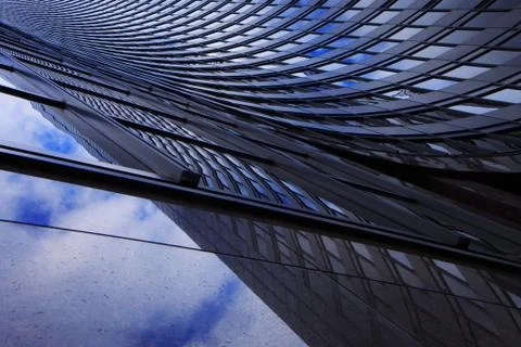 Curved building perspective Stock Photos