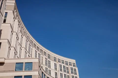 Curved classical building Stock Photos