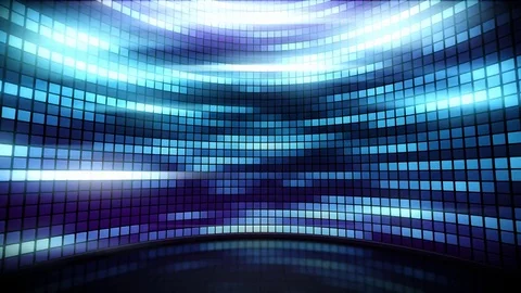 Curved Cube Wall Looping Animation Stock Footage 73643597