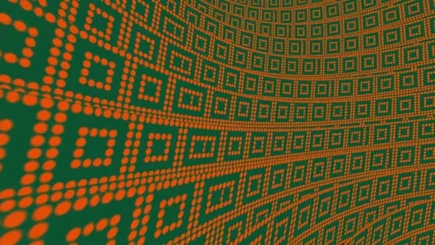 Curved Dotted Grid Motion Background with Optical Illusion Tunnel Pattern 4K 스톡 동영상 344728208