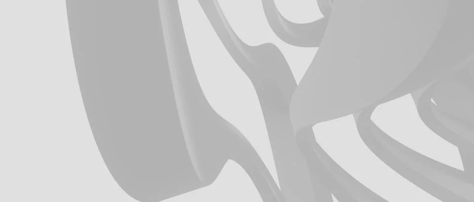 Curved elements, white abstract background 3d render Stock Photos