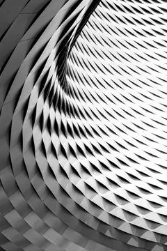 Curved facade. Stock Illustration