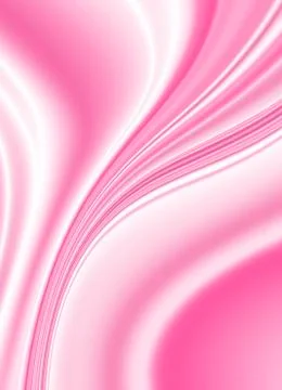 Curved flowing lines and rays on a pink gradient background イラスト素材