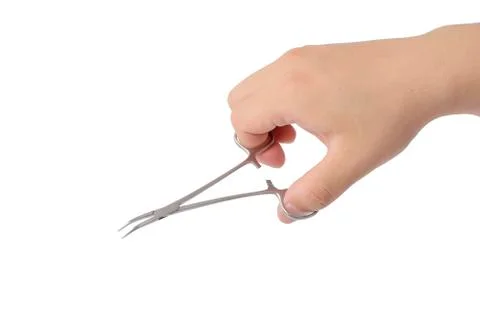 Curved forceps Stock Photos