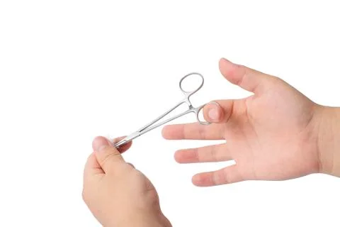 Curved forceps Stock Photos