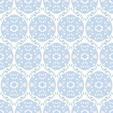 Curved Geometric Pattern In Blue And White Stock Illustration