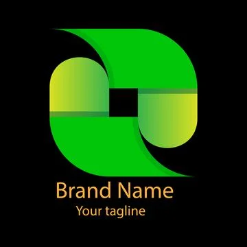 Curved Growth logo Stock Illustration
