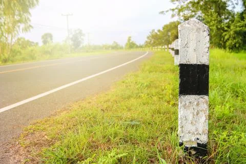 Curved guide. Stock Photos