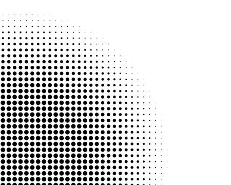 Curved Halftone Dot Gradient Abstract Stockillustratie