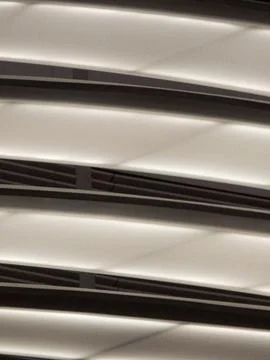 Curved illuminated ceiling panels Stock Photos