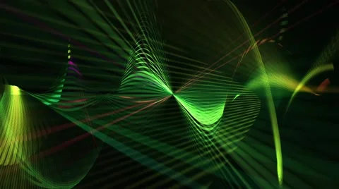 Curved Laser Lights Stock Footage 59762768