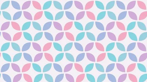 Curved leaf forms interlock into a lively pastel lattice, offering a fresh .. Stock Illustration