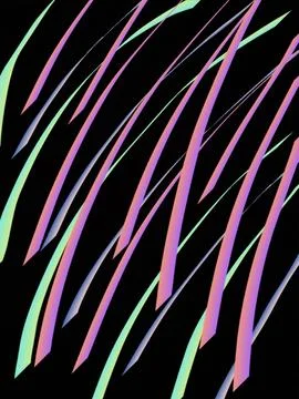 Curved Light Streaks Illustrazione stock