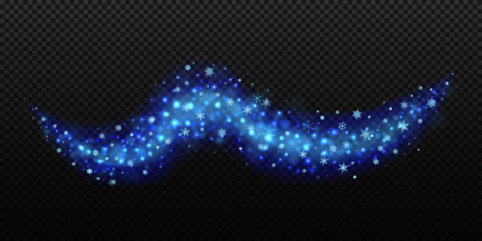 Curved Light Trail Overlay Stock Illustration