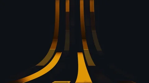 Curved line animation Stock Footage 297688370
