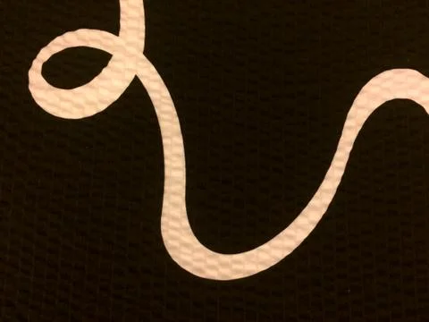 Curved line on black background Stock Photos