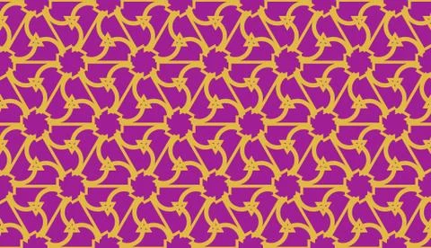 Curved line in triangles style. Vector illustration. Purple orange color. For Ilustración de archivo