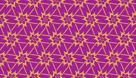 Curved line in triangles style. Vector illustration. Purple orange color. For Stockillustratie