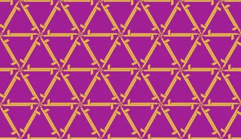 Curved line in triangles style. Vector illustration. Purple orange color. For Stock Illustration