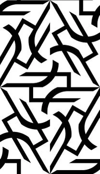 Curved line. Triangular style. Vector illustration. Beautiful bright illustra Stock Illustration