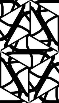 Curved line. Triangular style. Vector illustration. Beautiful bright illustra Stock Illustration