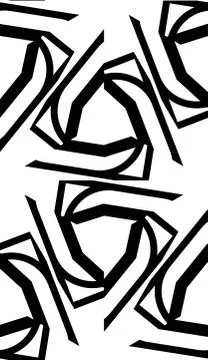 Curved line. Triangular style. Vector illustration. Beautiful bright illustra Illustrazione stock