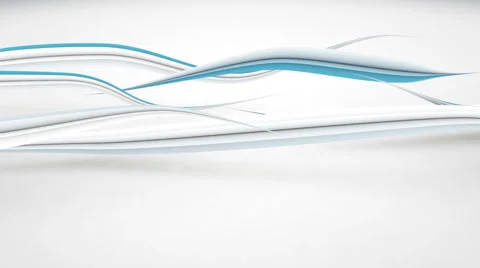 Curved lines 3D render loop background Stock Footage 55550324