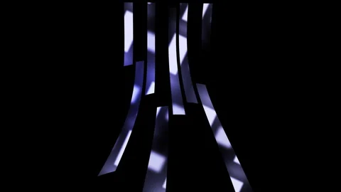 Curved Lines Background Animation | Abstract Wavy Line Motion | Seamless Looping Stock Footage 307992816