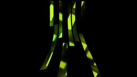 Curved Lines Background Animation | Abstract Wavy Line Motion | Seamless Looping Stockbeeldmateriaal 309979497