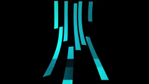Curved Lines Background Animation | Abstract Wavy Line Motion | Seamless Looping Stock Footage 319884219