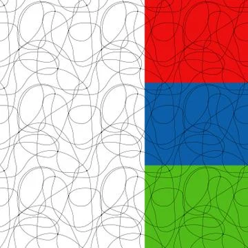 Curved lines with dots 库存插图