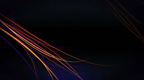 Curved Lines with dust particles Stockbeeldmateriaal 58054182