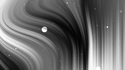 Curved lines, light and dark, abstract background, white dots Stock Footage 285347755