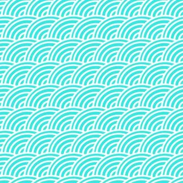 Curved lines in a seamless pattern Stock Illustration