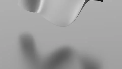 Curved metallic surface animation Stock Footage 146372812