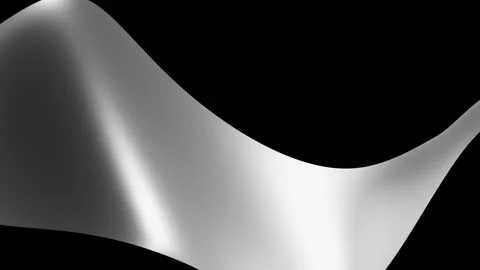 Curved metallic surface animation Stock Footage 147185760