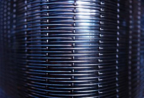 Curved metallic surface background Stock Photos
