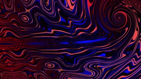 Curved multi-colored lines change in waves Stock Footage 139741370