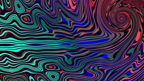 Curved multi-colored lines Stock Footage 139741354