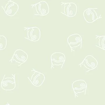 Curved nail line seamless pattern Stock Illustration