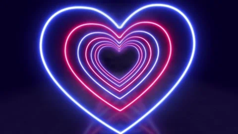 Curved Neon Stock Footage 234378909