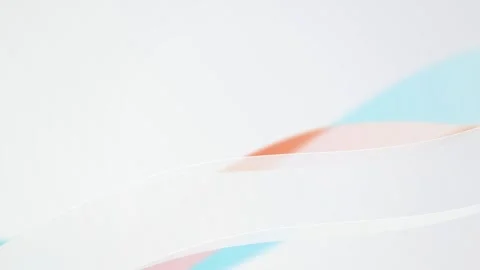 Curved paper sheets create a minimalist wave in a seamless loop Stock Footage 341401680