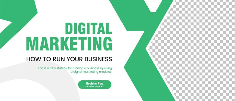 Curved pattern banner objects design in Green and White color abstract bann.. Stock Illustration