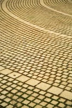 Curved  paving Stock Photos